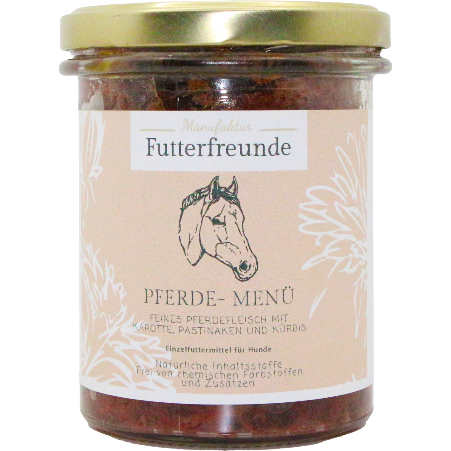 Glasmenü Pferd, 400g