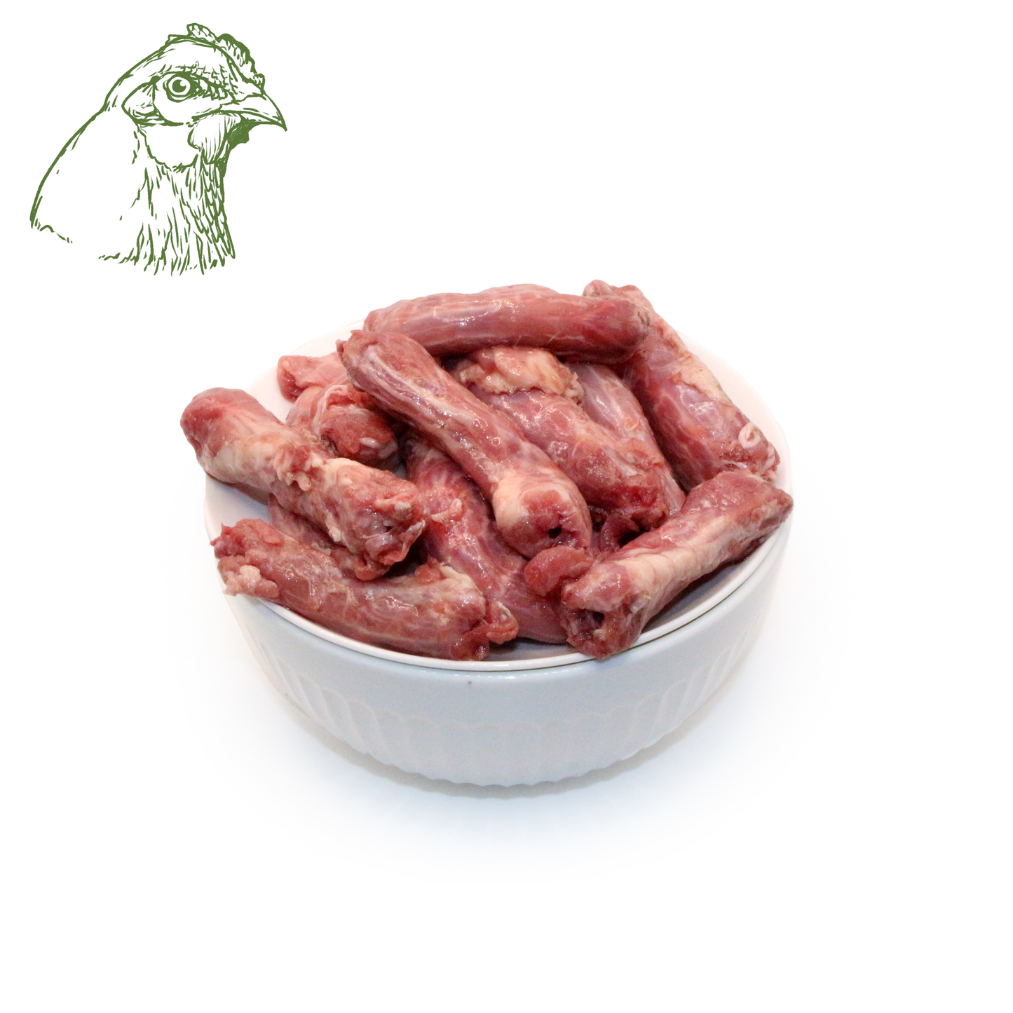 Hühnerhälse, roh im Ganzen (500g)