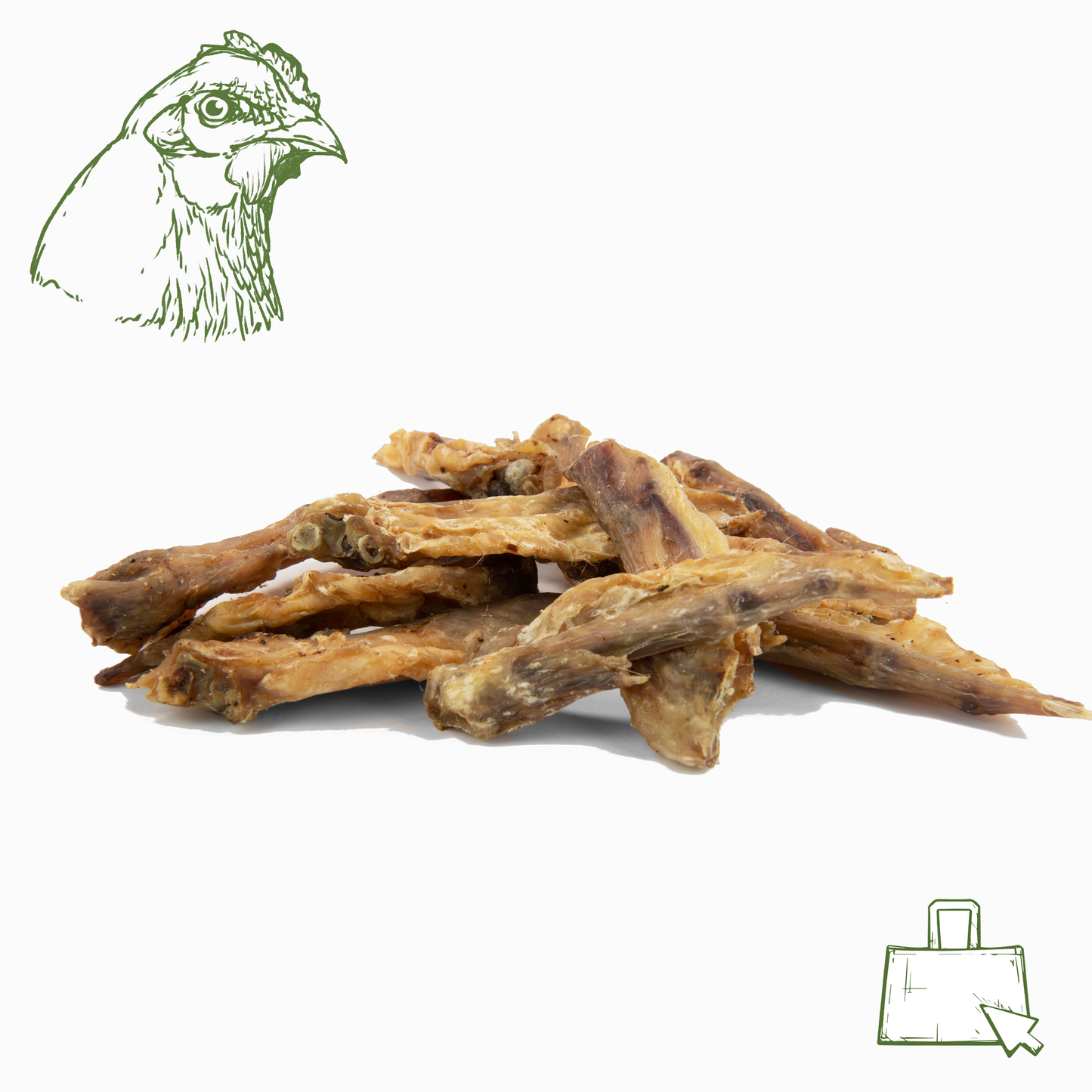 Hühnerflügelspitzen (100 g, 250 g, 500 g, 1 kg)