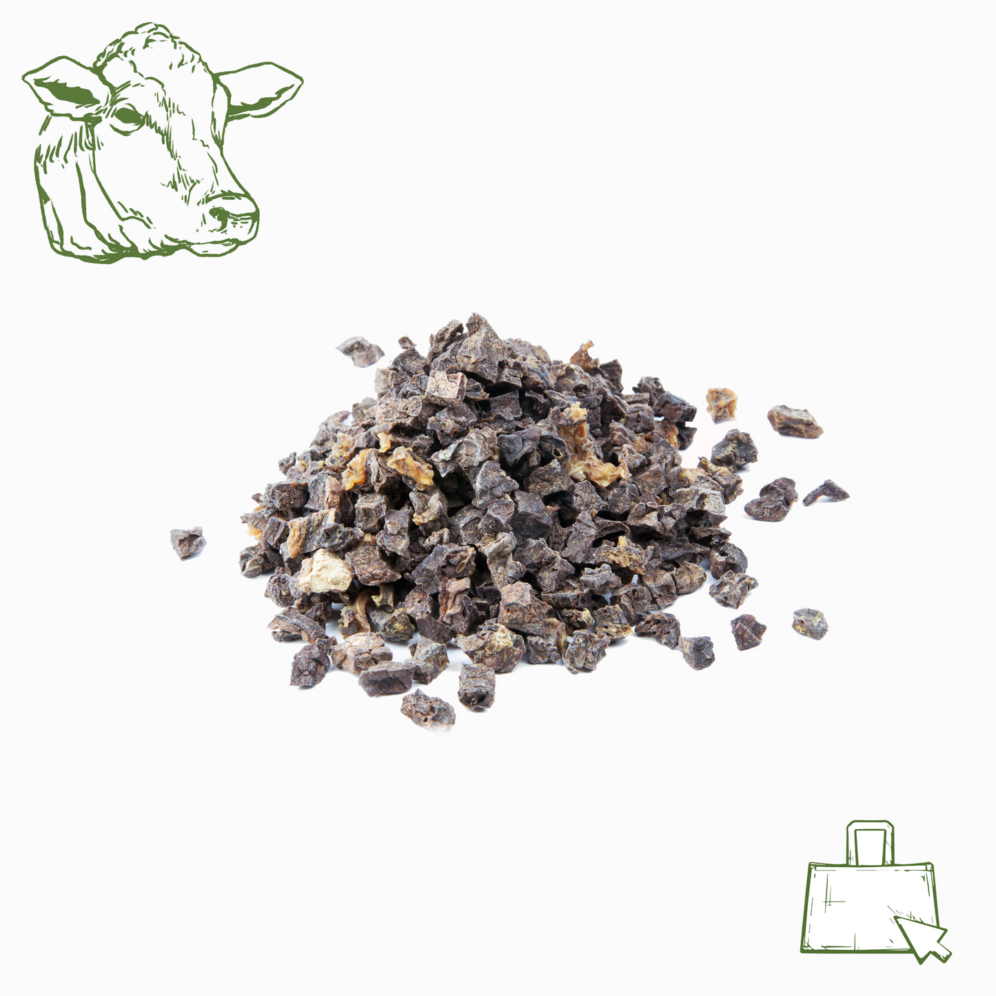 Rinderlungen-Würfel Mini (100g, 250g, 500g, 1 Kg)