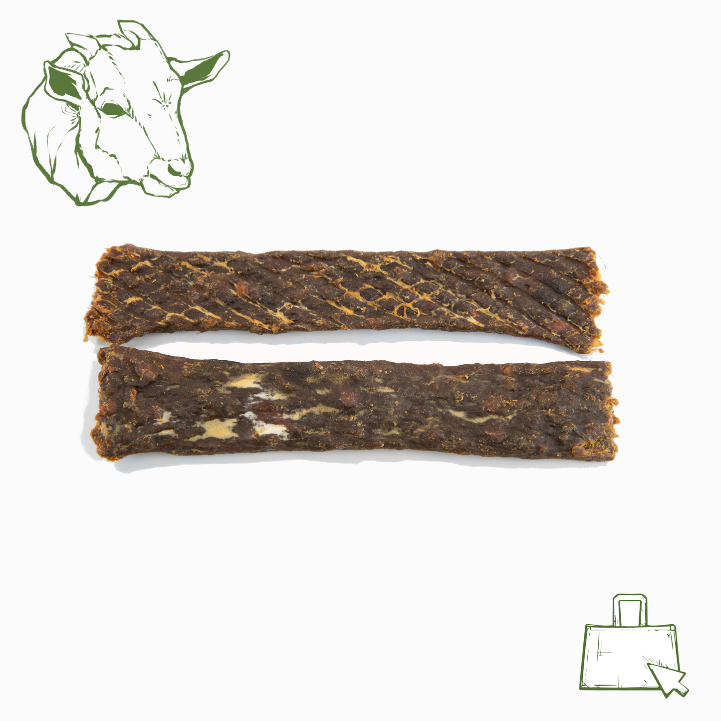 Ziegenfleischstreifen (100 g, 250 g, 500 g, 1 kg)