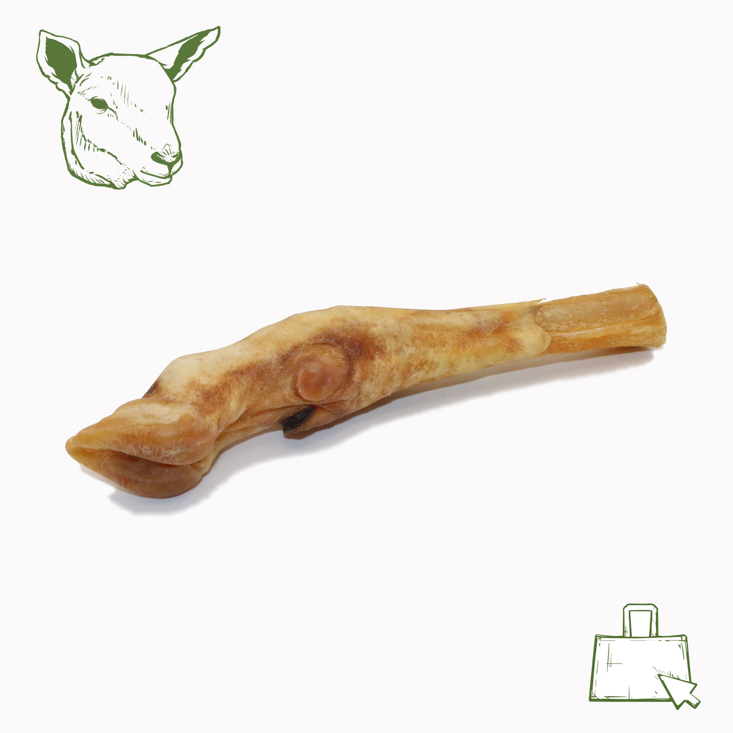 Lammunterbein ohne Fell (1 Stk., 5 Stk.)