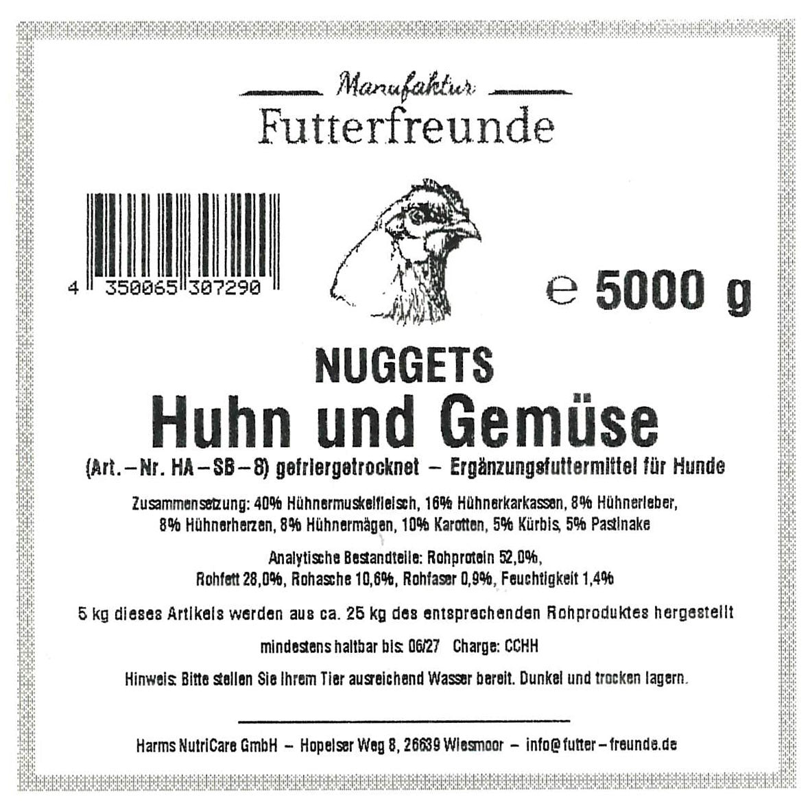 Stockbarf: Huhn& Gemüse