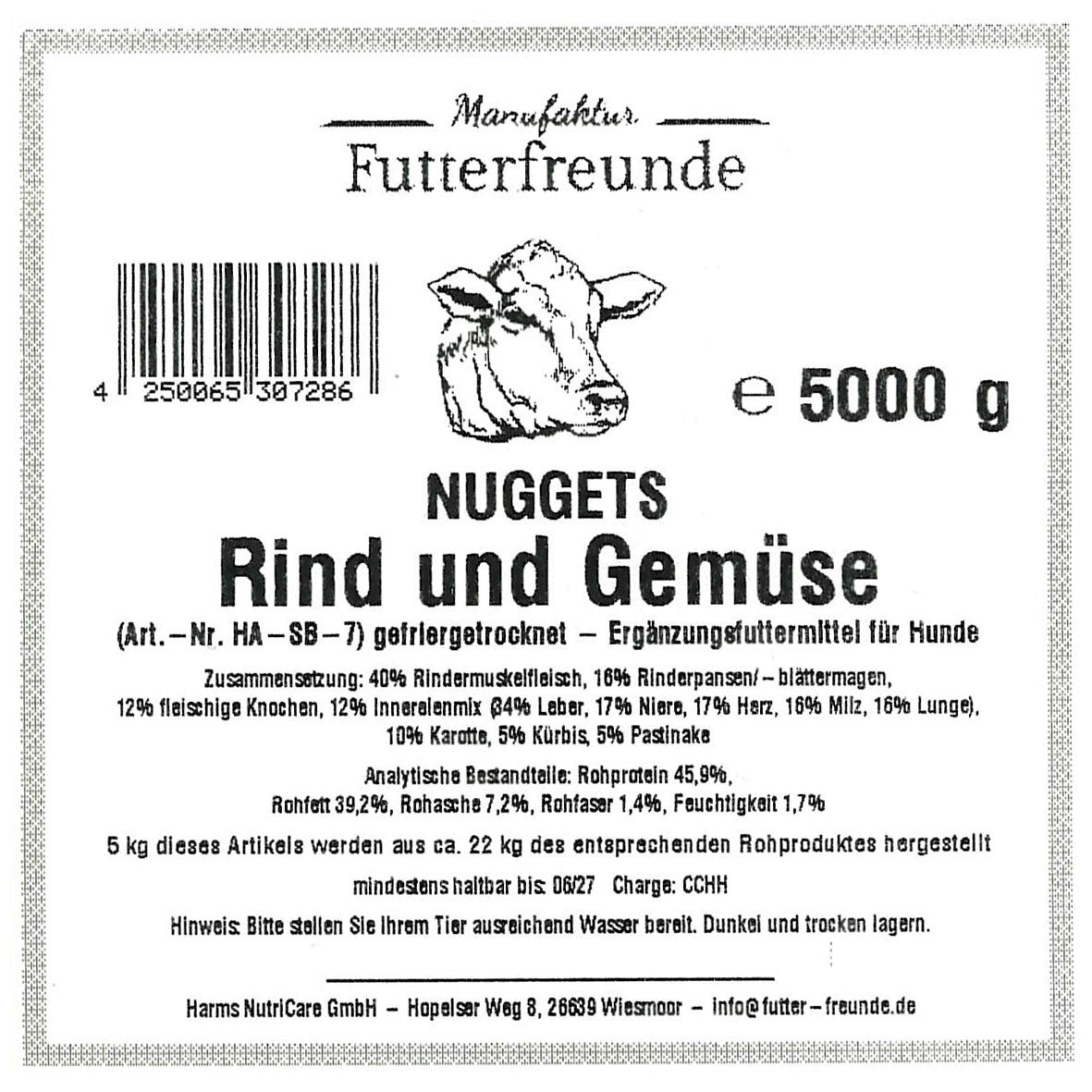 Stockbarf: Rind& Gemüse