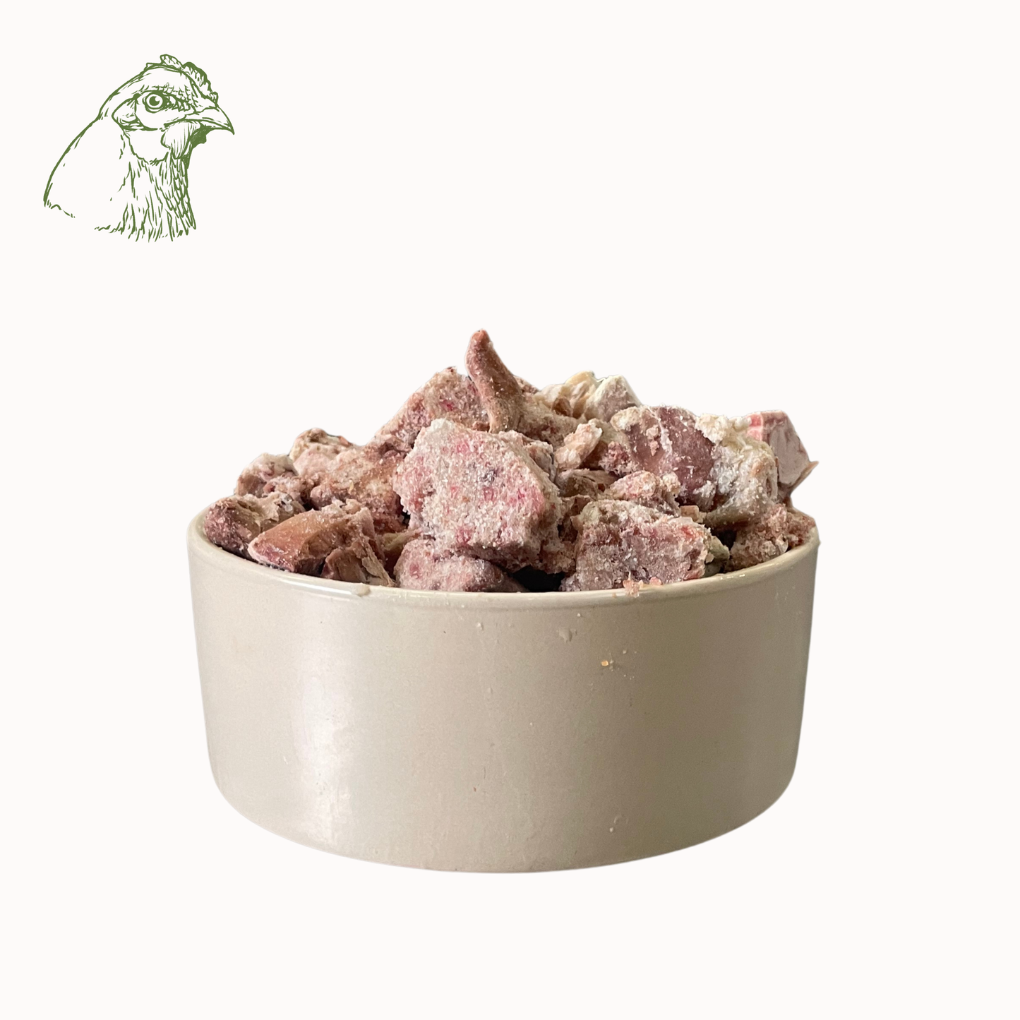 Hühnermix Würfel, roh (1KG, 2KG)