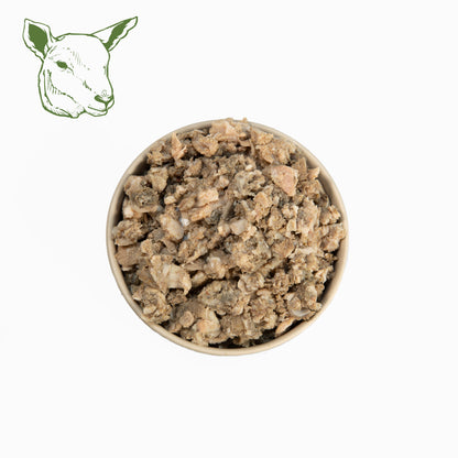 Lamm-Mix gekocht gewolft (Pansen, Lunge, Herz) (500g)