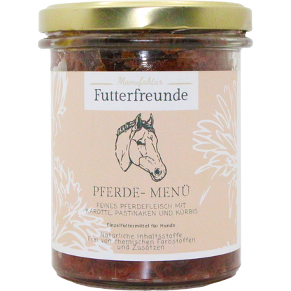 Glasmenü Pferd, 400g