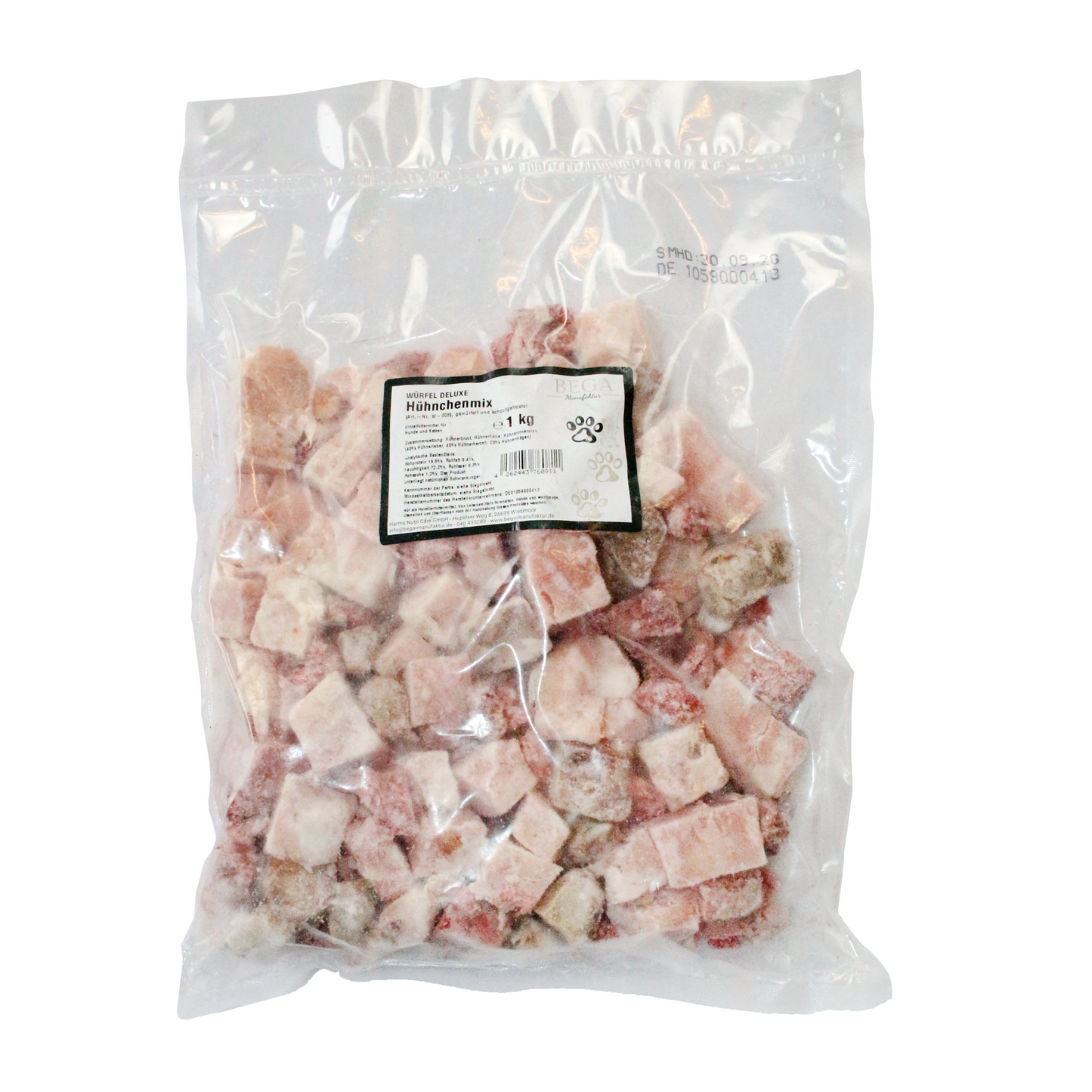 Hühnermix Würfel, roh