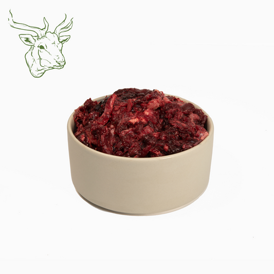 Wildfleisch, roh und gewolft 500 g