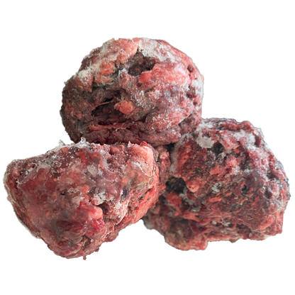 BARF-Nuggets Lamm, gewolft und portioniert