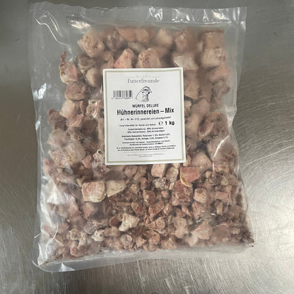 Hühnerinnereienmix Würfel, roh