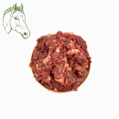 Pferdefleisch, roh und gewolft 500 g