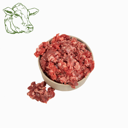 Rindfleisch, roh und gewolft