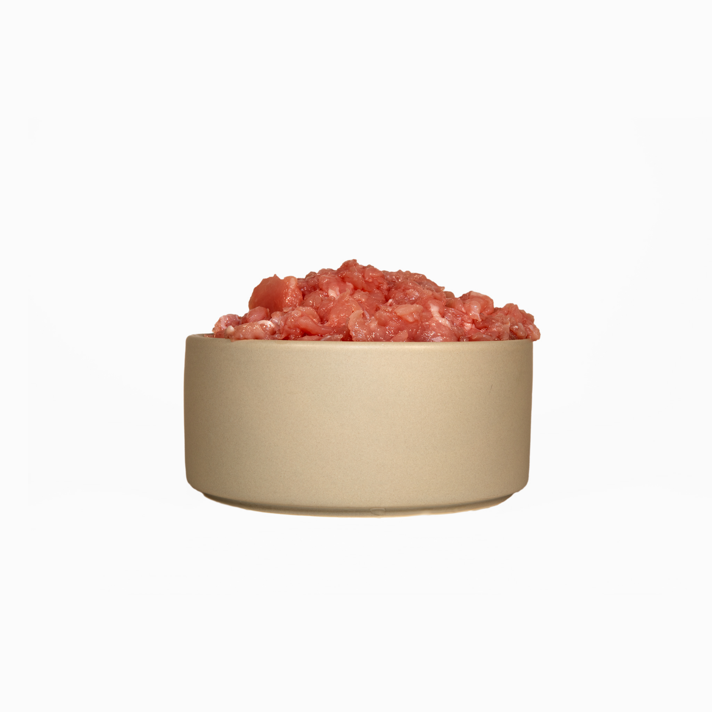 Putenfleisch, roh und gewolft