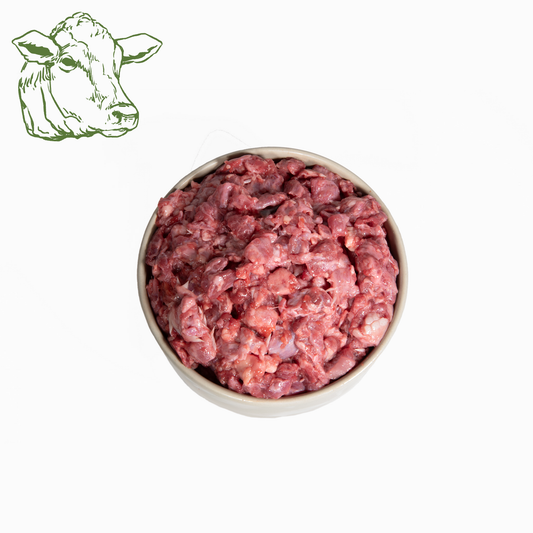 Rindermaulfleisch, roh und gewolft 500 g