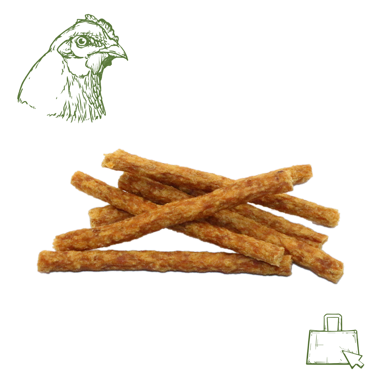 Hühnerfleisch-Ministicks (100 g, 250 g, 500 g, 1 kg)