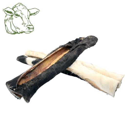 Rinderkopfhaut mit Fell (30 cm) (1 Stk., 250g, 500g, 1Kg)