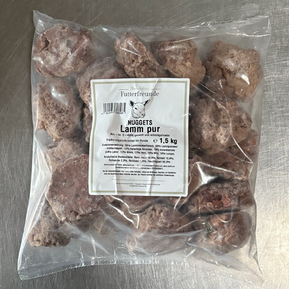 BARF-Nuggets Lamm, gewolft und portioniert (1.500g)