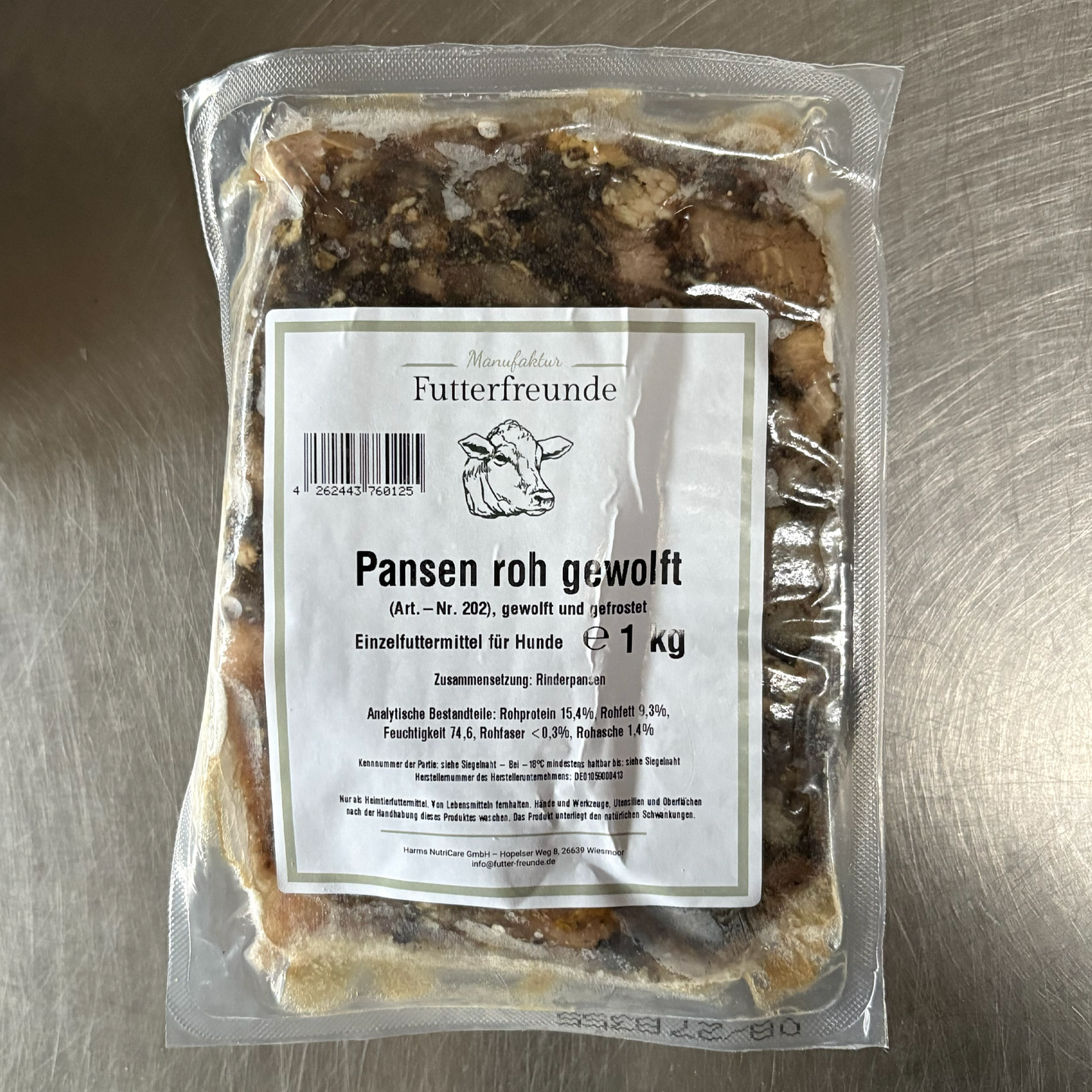 Rinderpansen, roh gewolft (500g, 1 KG)