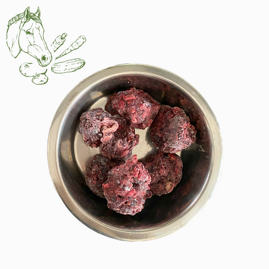 BARF-Nuggets Pferd & Gemüse, gewolft und portioniert 1,5 kg