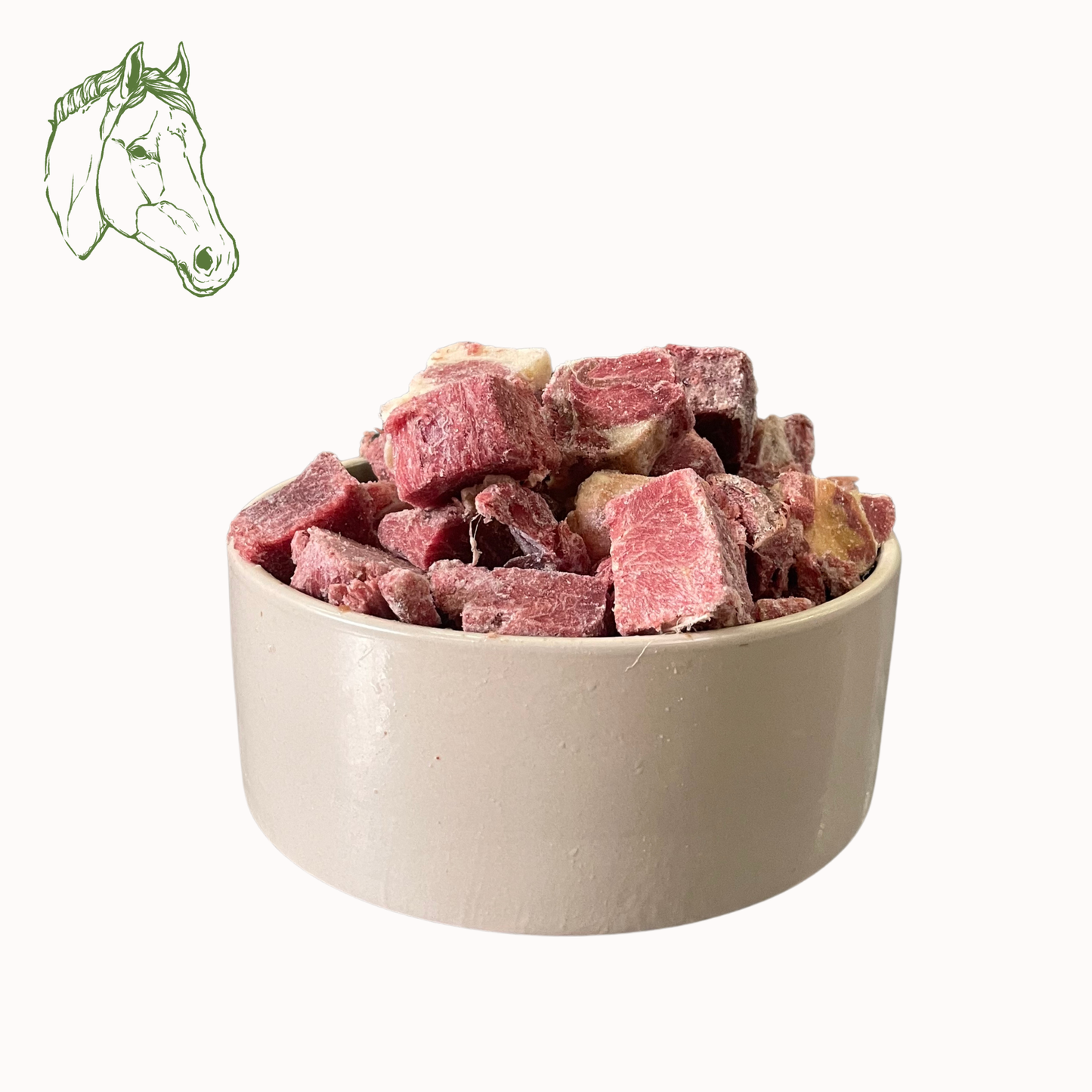 Pferdemuskelfleisch Würfel, roh (1KG, 2KG)
