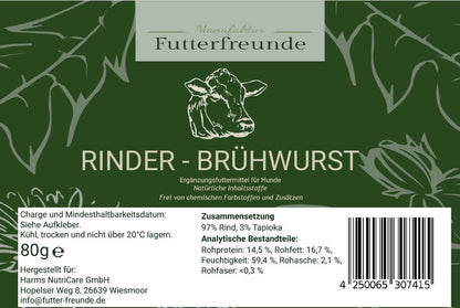 Brühwürste in verschiedenen Sorten und Größen
