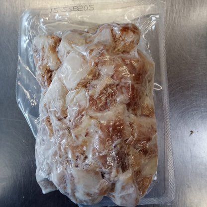 Hühnerfleisch, gekocht und gewürfelt