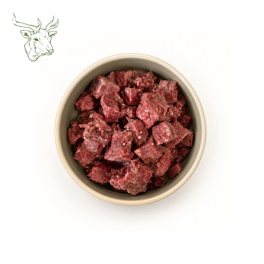 Wildfleisch, gekocht und gewürfelt 500 g