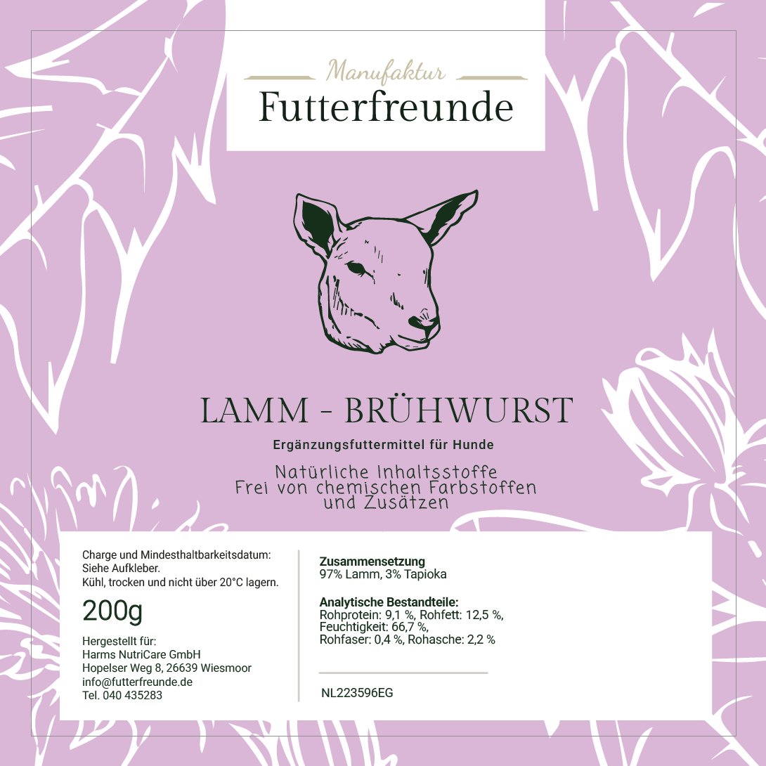 Fleischwurst Lamm (200 g, 400 g, 800 g)