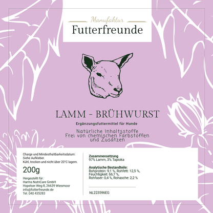 Fleischwurst Lamm (200 g, 400 g, 800 g)