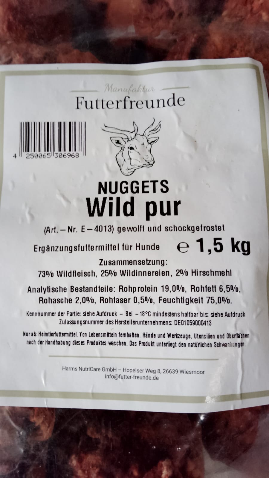 BARF-Nuggets Wild, gewolft und portioniert