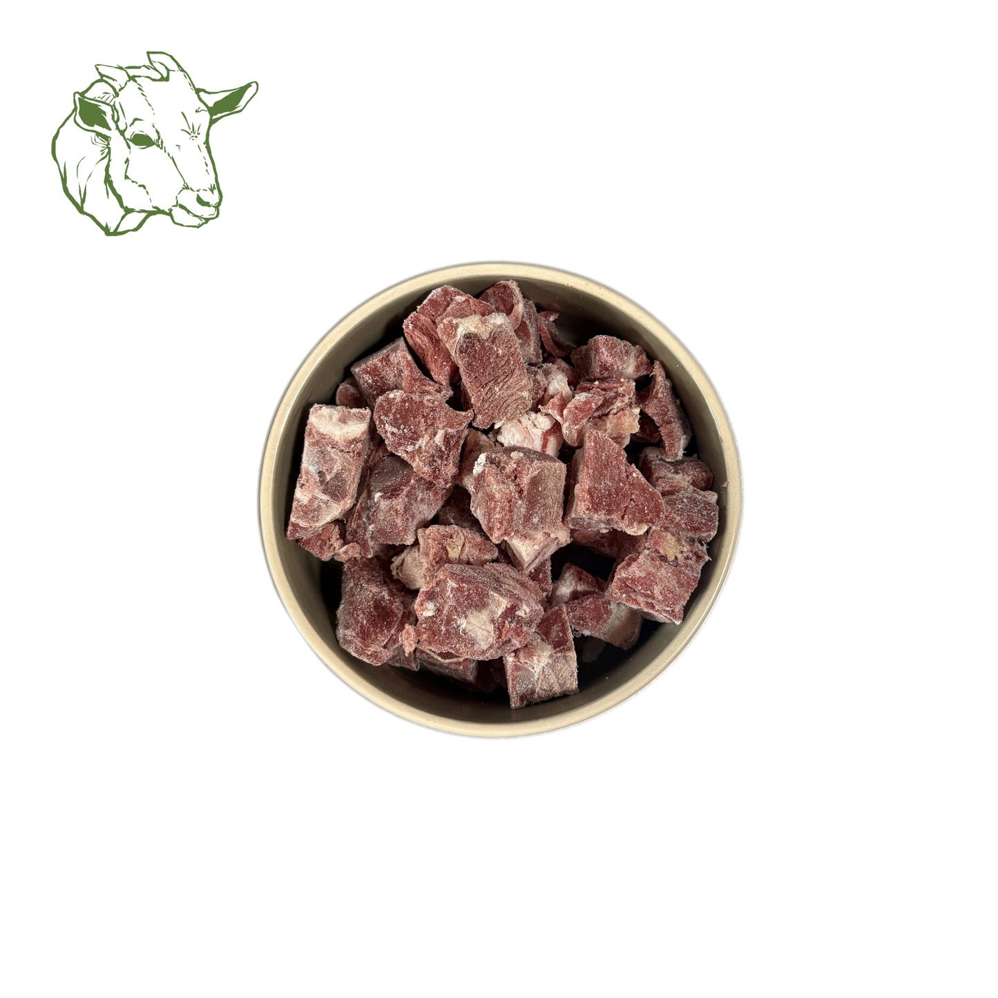Ziegenmuskelfleisch Würfel, roh 1 kg